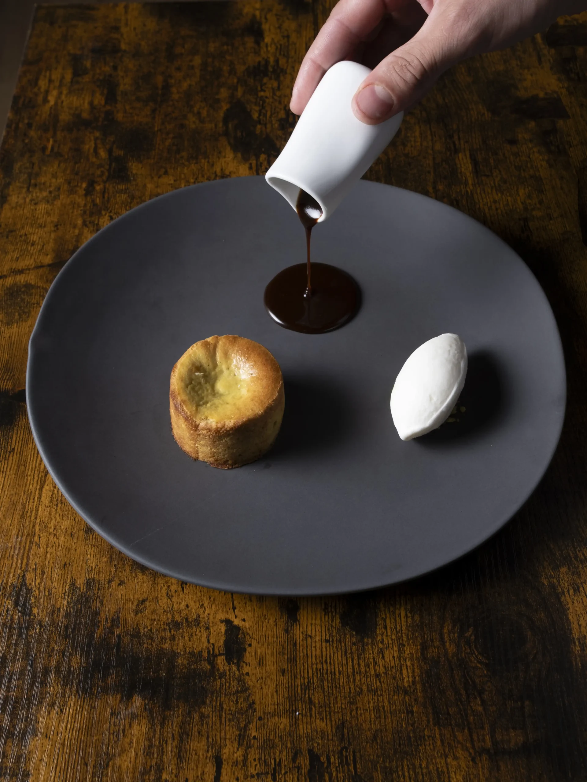 postre de la carta del menu gastronómico del restaurante jauregibarria