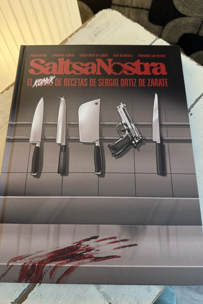 libro comic de Sergio de restaurante Zarate en Bilbao