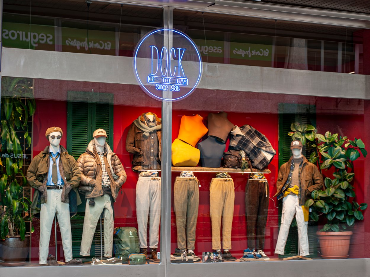 Fotografia comercial tienda de moda masculina en bilbao